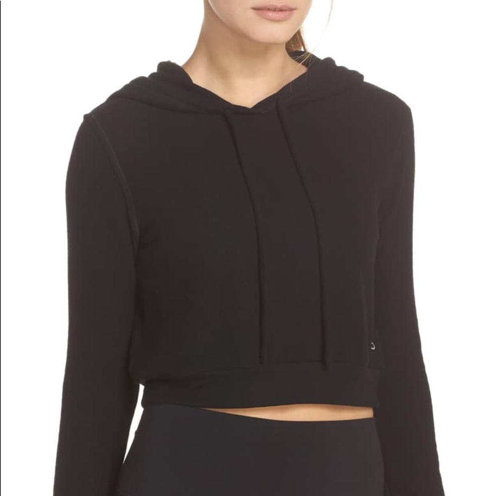 Alo cropped sweatshirt hoodie